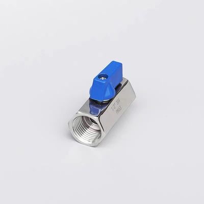 Gleichwertiges Mini-Kugelventil 1/8" WZ Edelstahl 304 316 FF 1000PSI/PN63 Schraubenhandbuch