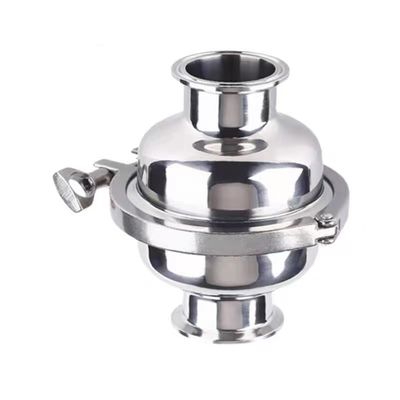 Zylindrischer Kopfcode Edelstahl 316 304 Hygienische Tri-Clamp Kugelfilter für WZ SS