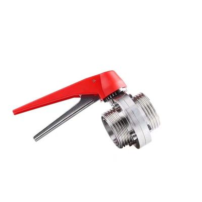 WZ Edelstahl 304 316 316L Gewinde Ventil Schmetterling gleich 1/8 "--4" für DIN 3A SMS