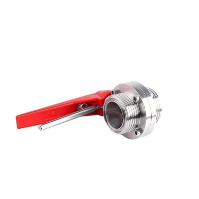 WZ Edelstahl 304 316 316L Gewinde Ventil Schmetterling gleich 1/8 "--4" für DIN 3A SMS