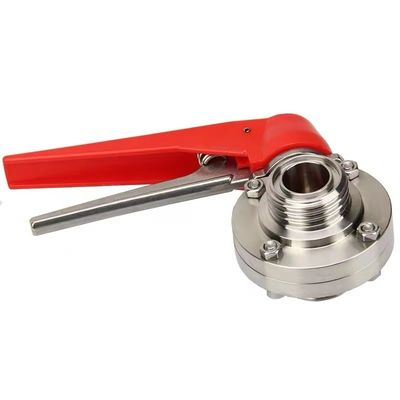 WZ Edelstahl 304 316 316L Gewinde Ventil Schmetterling gleich 1/8 "--4" für DIN 3A SMS