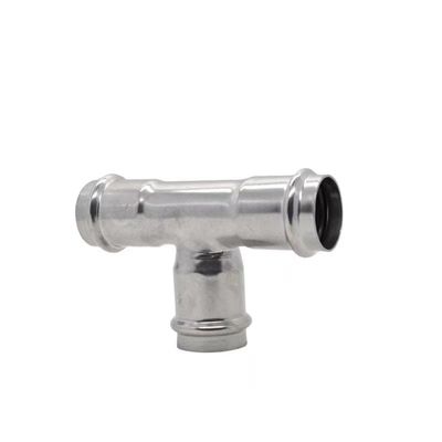 Dünnwanddruck gleicher Durchmesser Tee aus Edelstahl 304 316 für Wasserversorgungssystem