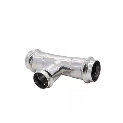 Dünnwanddruck gleicher Durchmesser Tee aus Edelstahl 304 316 für Wasserversorgungssystem