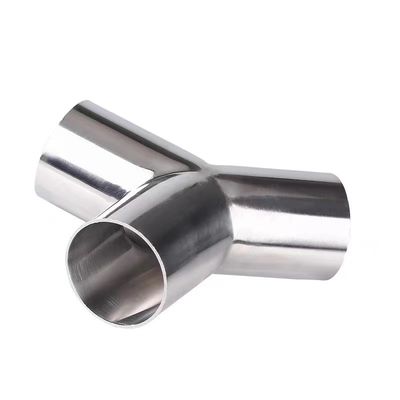 1/8"--4" Silber WZ DN50 SS304 316L Edelstahl Sanitär-Y-Typ Tee-Rohr-Adapter