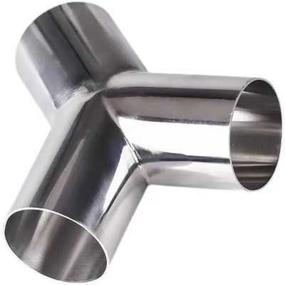 1/8"--4" Silber WZ DN50 SS304 316L Edelstahl Sanitär-Y-Typ Tee-Rohr-Adapter