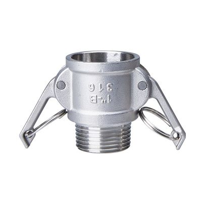 ODM unterstützte Edelstahl 304 316 Camlock Schnellkopplung Typ B BSPT NPT Gewinde