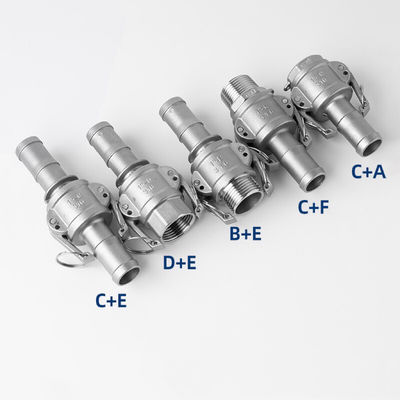 ODM unterstützte Edelstahl 304 316 Camlock Schnellkopplung Typ B BSPT NPT Gewinde