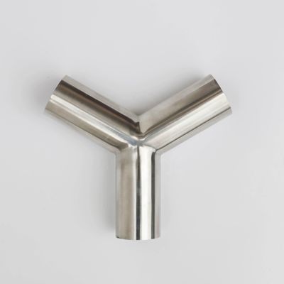 Garantierte Edelstahl 304 316 Rohrverbindung 45° Tee Y Typ Tee mit gleichem Gießen