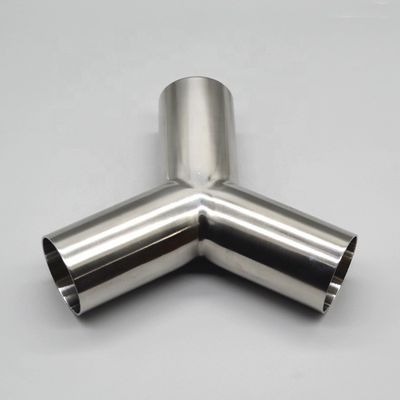 Garantierte Edelstahl 304 316 Rohrverbindung 45° Tee Y Typ Tee mit gleichem Gießen