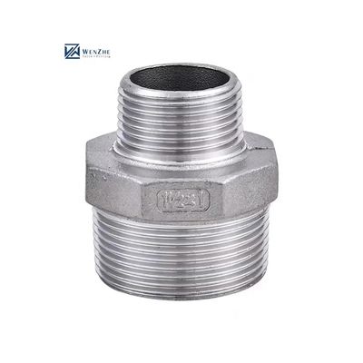 Gleich 304316 Edelstahl Hydraulisches Männliches Gewindehexagonalrohr Nippel NPT BSPT