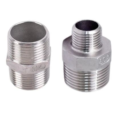 Gleich 304316 Edelstahl Hydraulisches Männliches Gewindehexagonalrohr Nippel NPT BSPT