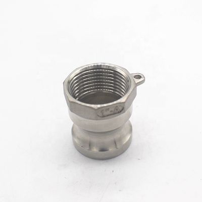 SS 304 316 Camlock-Schnellanschlüsse für Wassergas-Öl NPT BSP 1/4"-4" Rundkopfcode