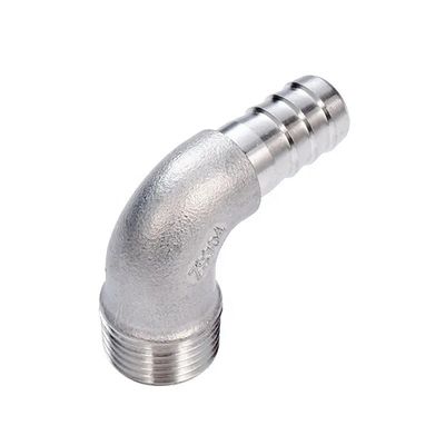 Edelstahl 304 316 90 Grad Männlicher Ellbogen Schlauch Barb 1/4''-4.0' BSP Männlicher x 16mm