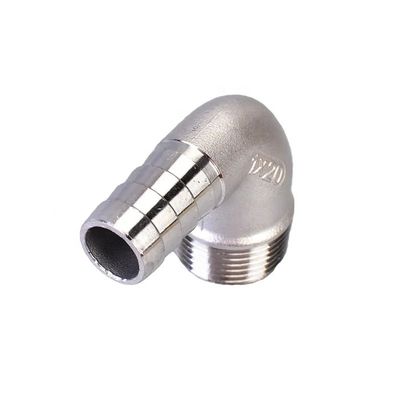 Edelstahl 304 316 90 Grad Männlicher Ellbogen Schlauch Barb 1/4''-4.0' BSP Männlicher x 16mm