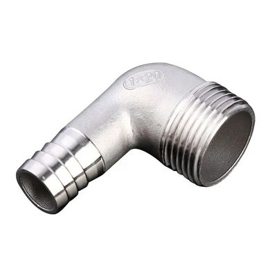 Edelstahl 304 316 90 Grad Männlicher Ellbogen Schlauch Barb 1/4''-4.0' BSP Männlicher x 16mm