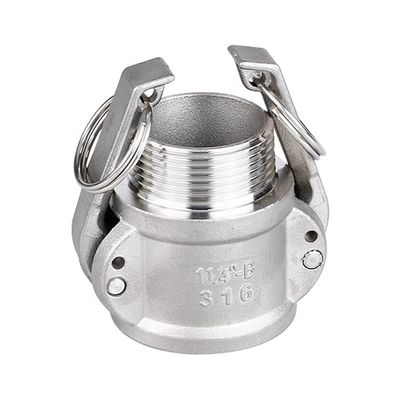Spezialisierte SS304 316L Typ B Schnellanschlüsse für Wassergasöl NPT BSP 1/4"-4