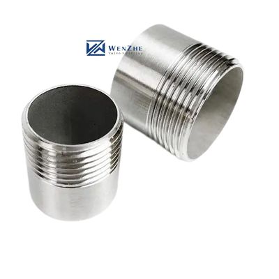 SS304 Männliche Einzeilähte Brustwarze mit G-Ganzverbindung DN6 NPT BSPP BSPT Guss