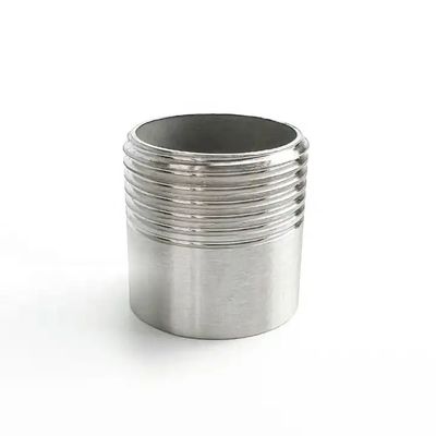 SS304 Männliche Einzeilähte Brustwarze mit G-Ganzverbindung DN6 NPT BSPP BSPT Guss
