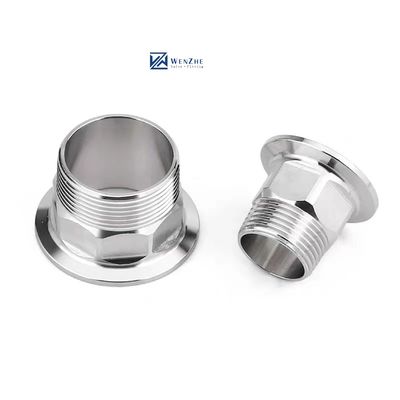 Sanitärstahl SS304/SS316L Tri-Clamp Hex Nippel Thread Ferrule