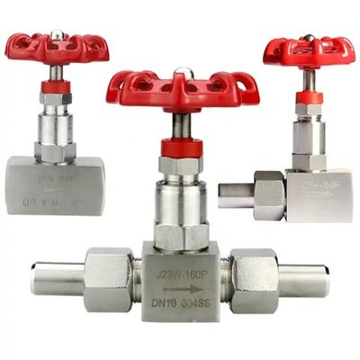 Silber 304 316 Edelstahl J13W-160P Nadelventil Innenfaden Nadelventil