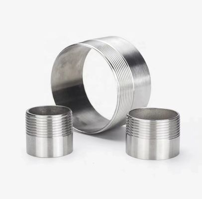SS316 Geschweißtes NPT BSPP BSPT G Gewinde 3/8 Zoll Nicht-Standard-Zylinderkopf in Silber