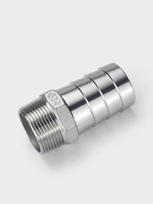 201 304 Gussfaden aus Edelstahl Hex Nippel für die Verbindung von Ledernröhren